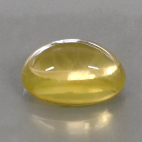 Quartz jaune naturelle coupe ovale, 27,87 ct, transparent