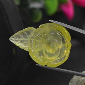 Quartz jaune naturelle forme fantaisie, 41,25 ct, transparent