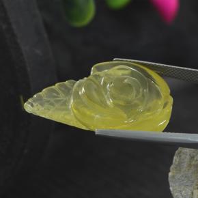 Quartz jaune naturelle forme fantaisie, 41,25 ct, transparent
