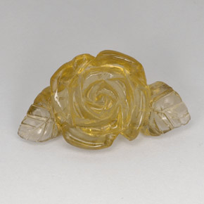 Quartz jaune naturelle transparent, 21,78 ct, transparent / translucide