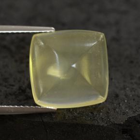 Quartz jaune naturelle coupe coussin, 8,05 ct, transparent