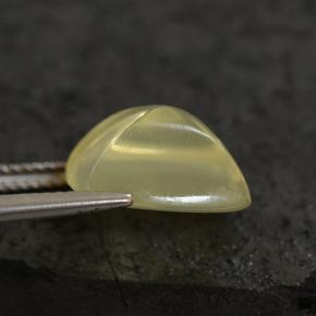 Quartz jaune naturelle coupe coussin, 8,05 ct, transparent