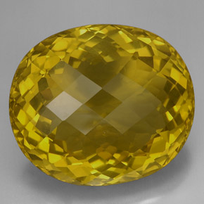 Quartz jaune naturelle coupe ovale, 170,90 ct, VVS