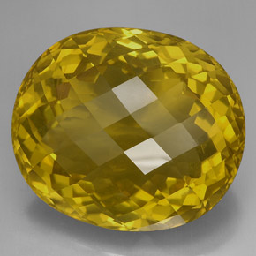 Quartz jaune naturelle coupe ovale, 170,90 ct, VVS