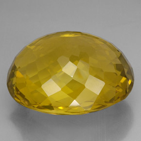 Quartz jaune naturelle coupe ovale, 170,90 ct, VVS