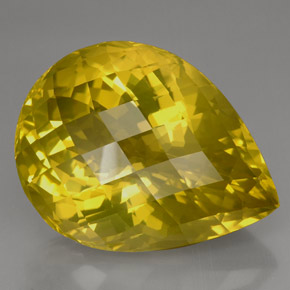 Quartz jaune naturelle en forme de poire, 145,55 ct, IF