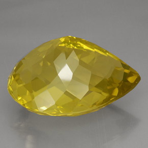 Quartz jaune naturelle en forme de poire, 145,55 ct, IF