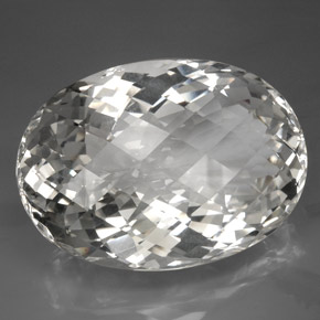 Quartz blanc naturelle coupe ovale, 418,80 ct, IF