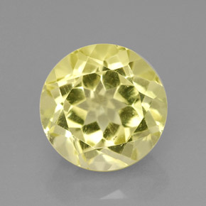 Quartz jaune naturelle coupe roude, 2,67 ct, VVS-VS