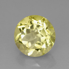 Quartz jaune naturelle coupe roude, 2,67 ct, VVS-VS