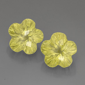 Achetez naturel ct jaune quartz gems, taille fleur, en provenance brésil chez gemselect. en stock, livraison internationale!
