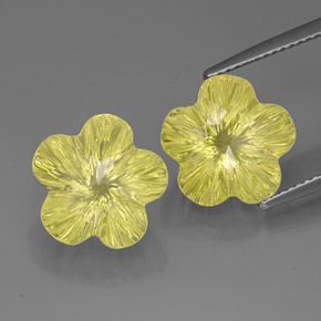 Achetez naturel ct jaune quartz gems, taille fleur, en provenance brésil chez gemselect. en stock, livraison internationale!