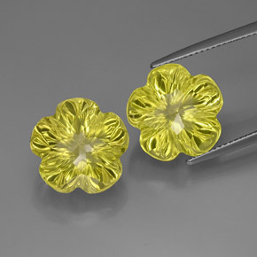 Achetez naturel ct jaune quartz gems, taille fleur, en provenance brésil chez gemselect. en stock, livraison internationale!