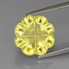 Quartz jaune naturelle forme fantaisie, 10,56 ct, transparent