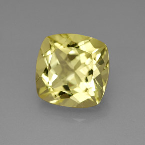 Quartz jaune naturelle coupe coussin, 4,00 ct, VVS-VS