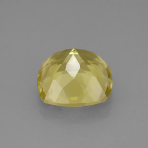 Quartz jaune naturelle coupe coussin, 4,00 ct, VVS-VS