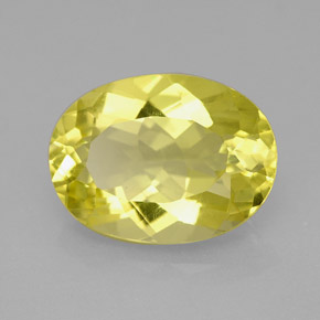 Quartz Citron naturelle Coupe ovale, 6.01 ct, VVS-VS