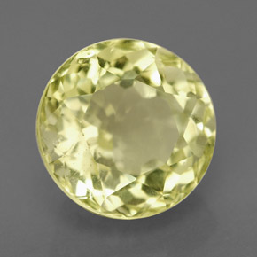Quartz jaune naturelle coupe roude, 3,93 ct, VS