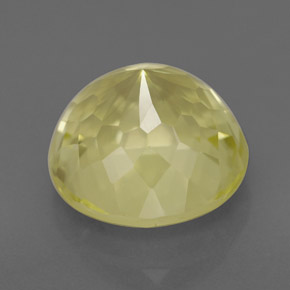 Quartz jaune naturelle coupe roude, 3,93 ct, VS