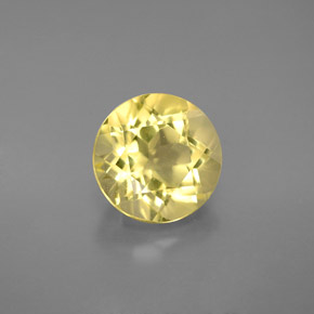 Quartz jaune naturelle coupe roude, 2,64 ct, VS