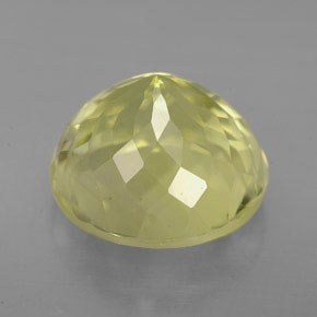 Quartz jaune naturelle coupe roude, 6,37 ct, VS