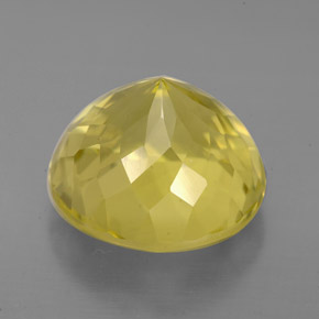 Quartz jaune naturelle coupe roude, 6,28 ct, VS