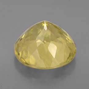 Quartz jaune naturelle coupe roude, 5,87 ct, VS