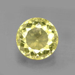 Quartz Citron naturelle Coupe roude, 6.19 ct, VS