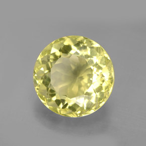 Quartz Citron naturelle Coupe roude, 6.19 ct, VS