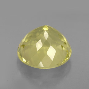 Quartz jaune naturelle coupe roude, 6,33 ct, VS