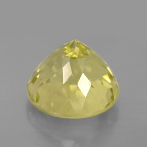 Quartz jaune naturelle coupe roude, 6,98 ct, VS