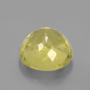 Quartz jaune naturelle coupe roude, 6,46 ct, VVS-VS