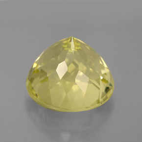 Quartz jaune naturelle coupe roude, 6,98 ct, VVS-VS