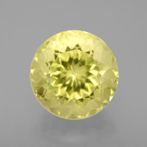 Quartz jaune naturelle coupe roude, 5,25 ct, VS