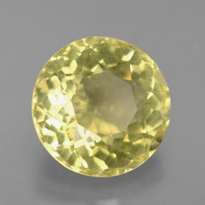 Quartz jaune naturelle coupe roude, 4,69 ct, VS