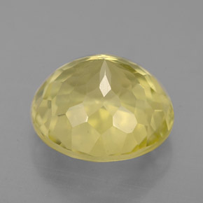 Quartz jaune naturelle coupe roude, 4,69 ct, VS