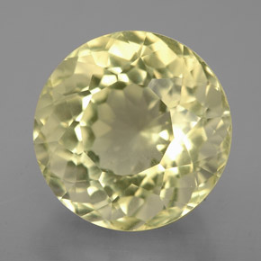 Quartz jaune naturelle coupe roude, 5,55 ct, VVS-VS