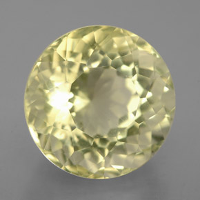 Quartz jaune naturelle coupe roude, 5,55 ct, VVS-VS