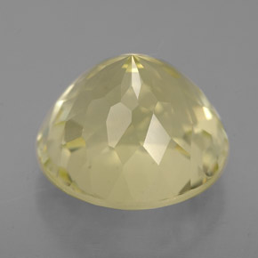 Quartz jaune naturelle coupe roude, 5,55 ct, VVS-VS