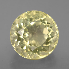 Quartz jaune naturelle coupe roude, 5,22 ct, VVS