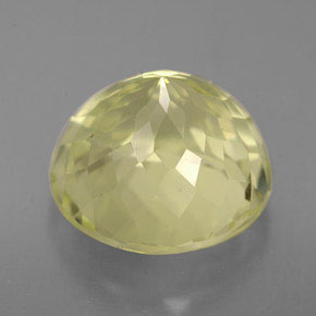 Quartz jaune naturelle coupe roude, 5,22 ct, VVS