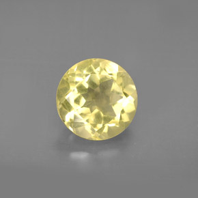 Quartz jaune naturelle coupe roude, 2,50 ct, VVS