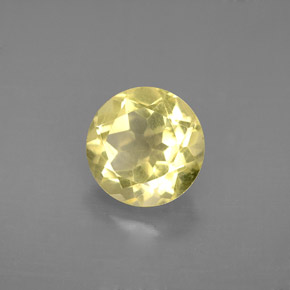 Quartz jaune naturelle coupe roude, 2,50 ct, VVS