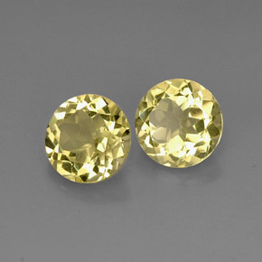 Achetez naturel ct jaune quartz gems, coupe roude, en provenance brésil chez gemselect. en stock, livraison internationale!