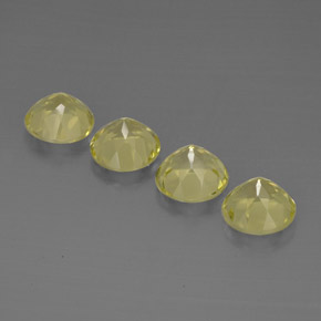 Achetez naturel ct Citron Quartz gems, Coupe roude, En provenance Brésil chez GemSelect. En stock, livraison internationale!