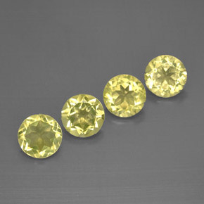 Achetez naturel ct Citron Quartz gems, Coupe roude, En provenance Brésil chez GemSelect. En stock, livraison internationale!