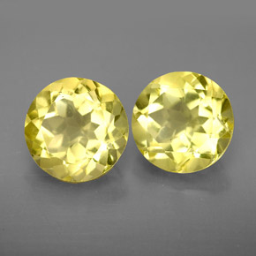 Achetez naturel ct jaune quartz gems, coupe roude, en provenance brésil chez gemselect. en stock, livraison internationale!