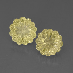 Achetez naturel ct jaune quartz gems, taille fleur, en provenance brésil chez gemselect. en stock, livraison internationale!
