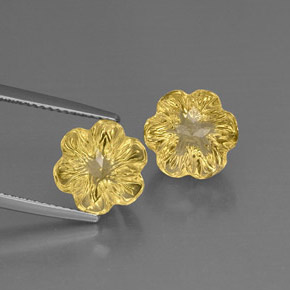 Achetez naturel ct jaune quartz gems, taille fleur, en provenance brésil chez gemselect. en stock, livraison internationale!