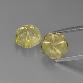 Achetez naturel ct jaune quartz gems, taille fleur, en provenance brésil chez gemselect. en stock, livraison internationale!